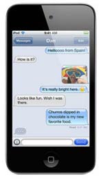 iPod touch iMessage