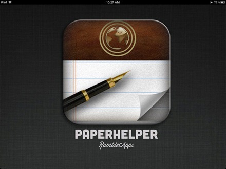 PaperHelper iPad app