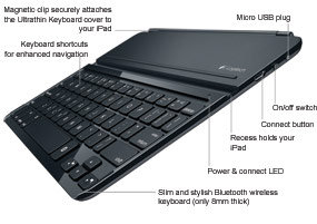 Logitech Ultrathin Keyboard Cover for iPad 2 and iPad (3rd generation) 