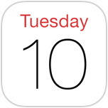 Calendar icon in iOS