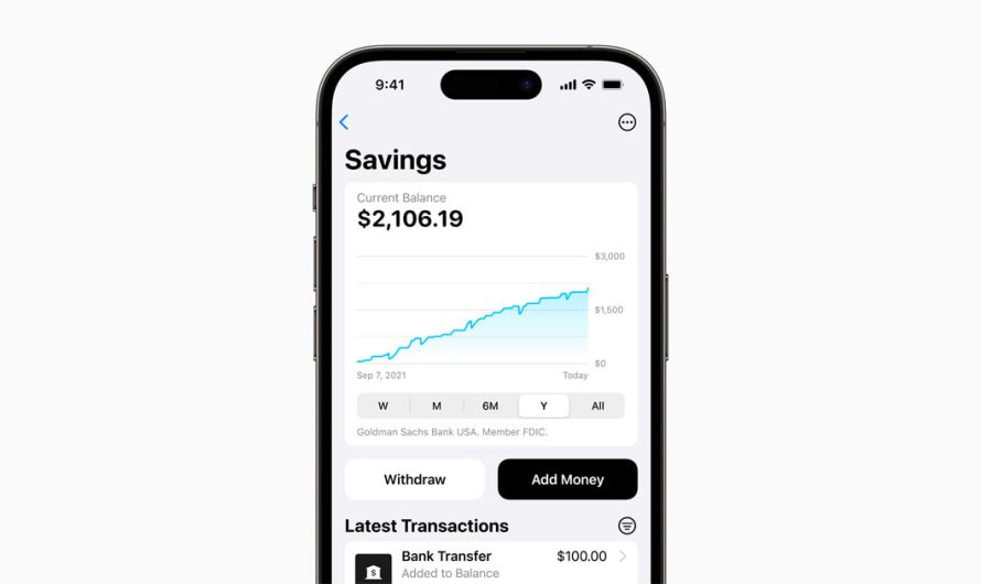 Apple Card’s Savings account by Goldman Sachs sees over $10 billion in deposits