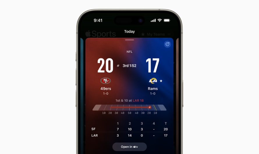 Apple Sports is ready for football season