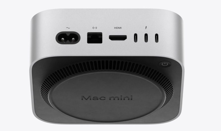 Apple stuck the Mac mini power button on the bottom