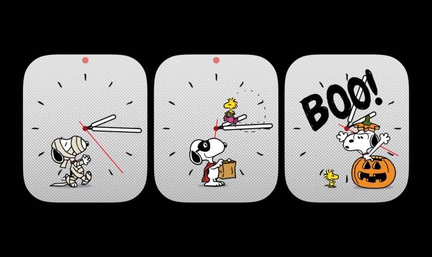 PSA: There Are Special Halloween-Themed Snoopy Watch Faces Available